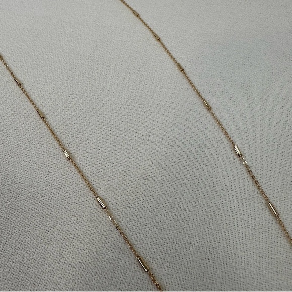 Pendant Faith Necklace Gold Tone Gray Stone - Picture 5 of 8